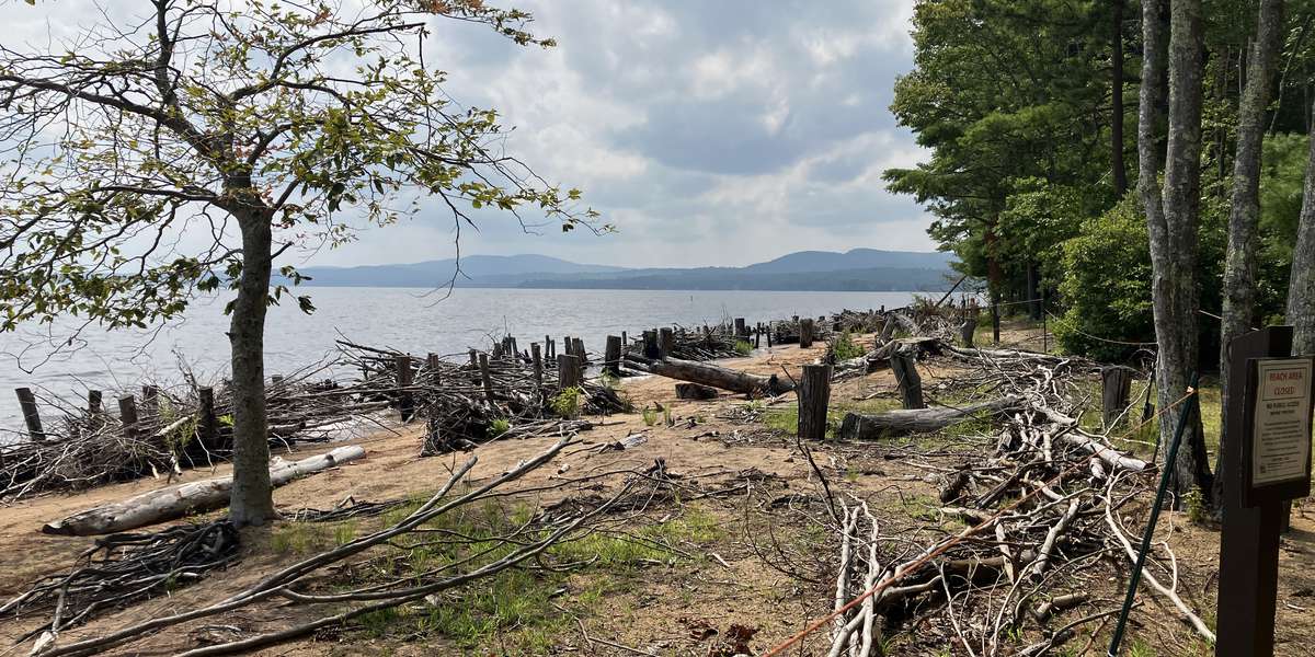 Sebago Lake State Park Beach Restoration Site 1